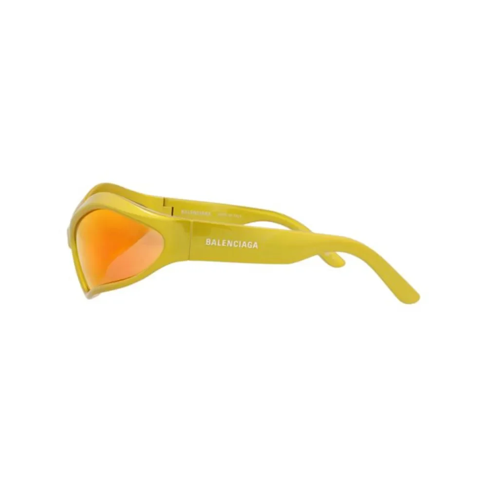 Balenciaga Shield-Frame Bio Injection Sunglasses Yellow Unisex-Adult - Picture 3 of 6